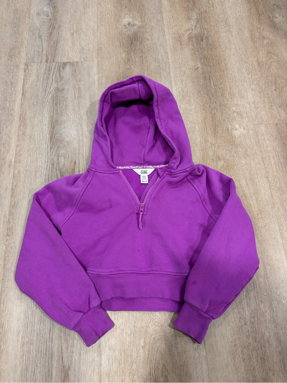 Athleta Girl Bright Purple Zip-Up Hoodie